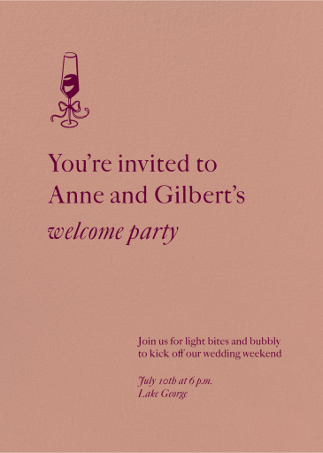 Adornment - Welcome Party Invitation by Paperless Post