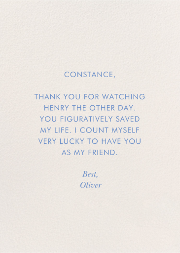 Thanks Bouquet - Greeting Card by Rifle Paper Co. - Back