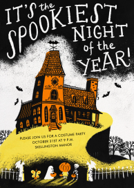 Spooky Mansion - Halloween Invitation by Hello!Lucky