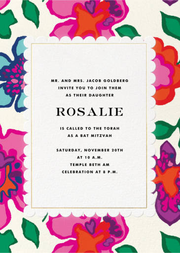 Floral Punch - Religious Invitation by kate spade new york