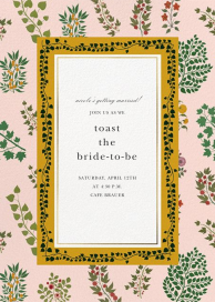 Pressed Greenery - Bridal Shower Invitation by Oscar de la Renta