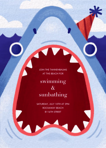 Bigmouth Strikes Again - Pool Party Invitation by Paperless Post