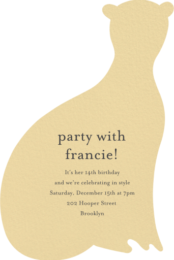 Spotted - Invitation by Meri Meri - Back