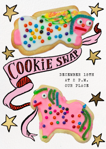 Cookie Mayhem - Christmas Party Invitation by Gentle Thrills