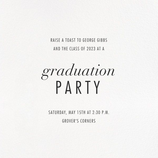 Evoke Photo - Celebration Invitation by Kelly Wearstler - Back