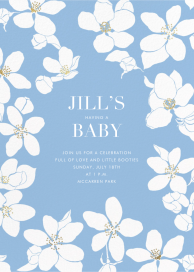Golden Magnolias - Baby Shower Invitation by Carolina Herrera
