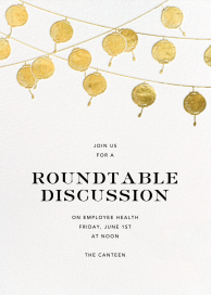Golden String Lanterns - Networking Event Invitation by Paperless Post