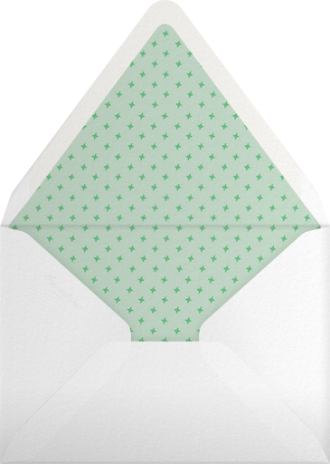 Minimal Bunny Ears Head Invitation Envelope