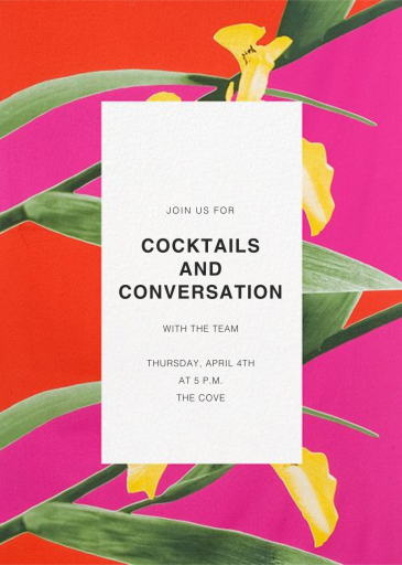 Kurjenmiekka (Tall) - Cocktail Party Invitation by Marimekko