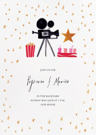 Movie Star for a Day - Viewing Party Invitation by Mr. Boddington's Studio