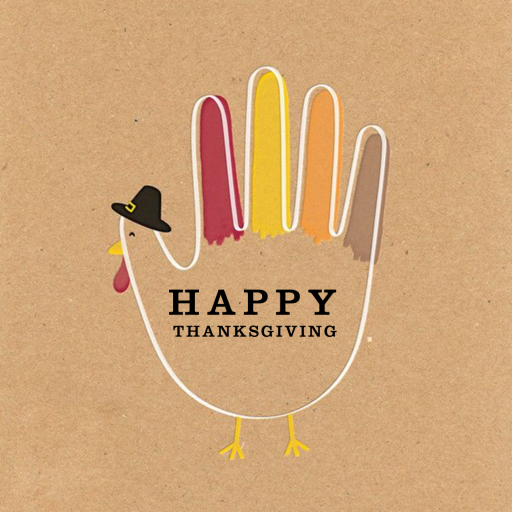 Hand Turkey - Thanksgiving Card by Paperless Post