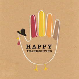 Hand Turkey by Paperless Post