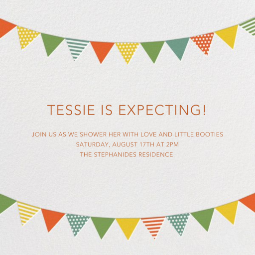 Bird Party Invitation - Baby Shower Invitation by Petit Collage