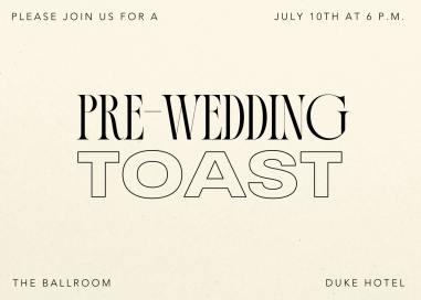 Inviting Serif - Wedding Weekend Invitation by Paperless Post