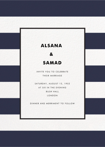 Stripe Suite - Printable Invitation by kate spade new york