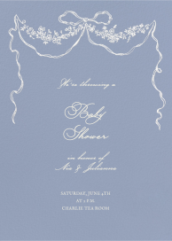 Ribbon Garland - Baby Shower Invitation by Emilia Wickstead
