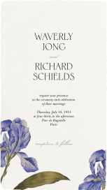 Blue Wildflowers by  Monique Lhuillier