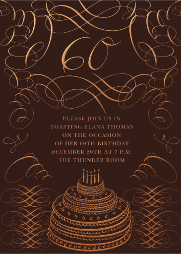 Swirly Celebration - Invitation by Bernard Maisner