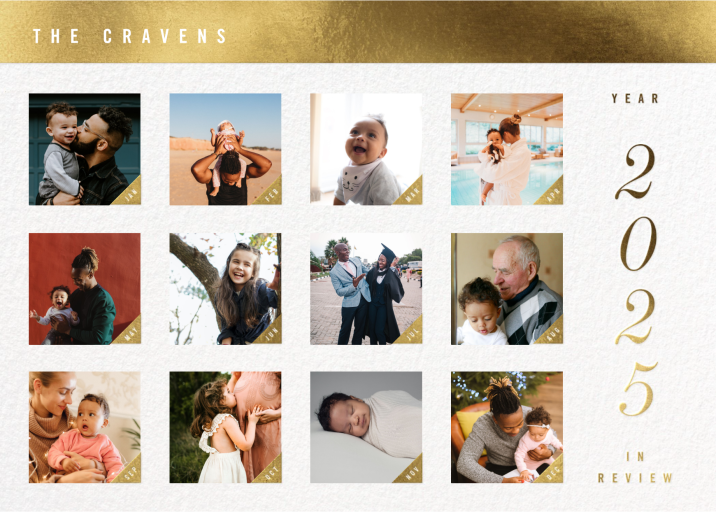 Month by Month - Holiday Card by Paperless Post