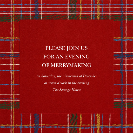 Contemporary Plaid - Party Invitation by Paperless Post