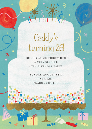 Big Cake - Birthday Invitation by Paperless Post