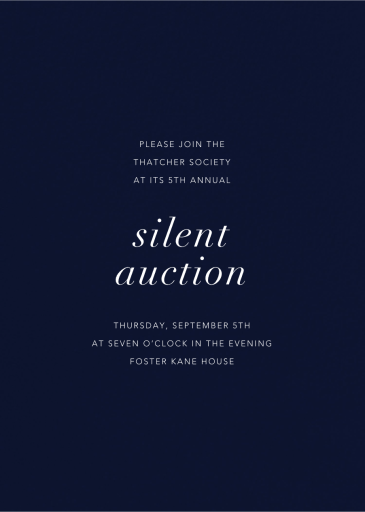 Navy - Fundraiser Invitation by Paperless Post
