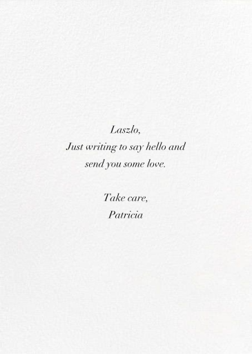 Hello Friend (Christian Robinson) - Greeting Card by Red Cap Cards - Back