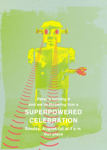 Robot Heart - Invitation by Paperless Post