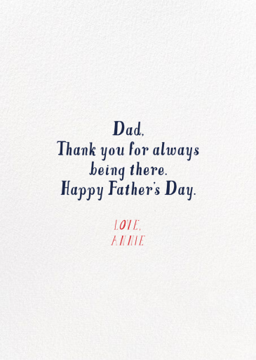 Apple Tree - Father's Day Card by Mr. Boddington's Studio - Back