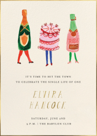 Tippy-Tap - Bachelorette Party Invitation by Mr. Boddington's Studio