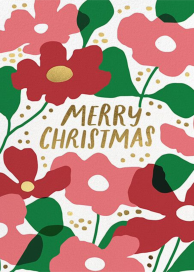 Merry Flowers - Christmas Card by Hello!Lucky