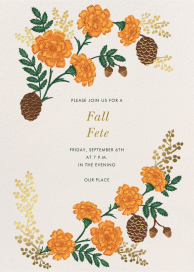Autumn Harvest Bouquet - Fall Party Invitation by Rifle Paper Co.
