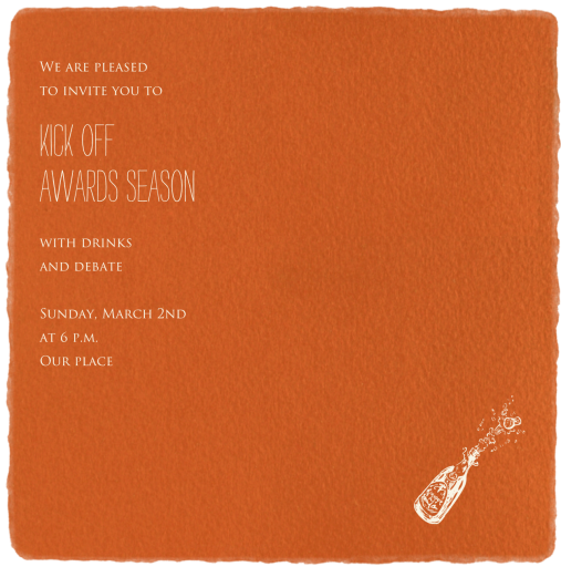 Deckle Pumpkin - Viewing Party Invitation by Paperless Post