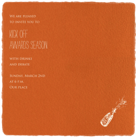 Deckle Pumpkin - Get-Together Invitation by Paperless Post