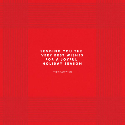 Wrapped in Plaid - Holiday Card by Paperless Post - Back