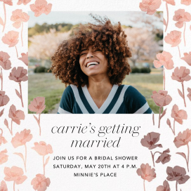 Magic Garden Photo - Bridal Shower Invitation by Carolina Herrera