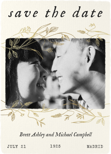 Rustic Film Frame - Save the Date by Paperless Post