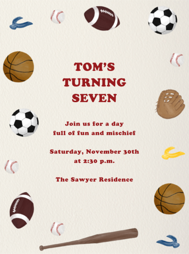 Ball and Bats - Birthday Invitation by Paperless Post