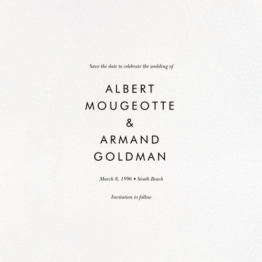 Heather and Lace (Photo Save the Date) - Save the Date by Rifle Paper Co. - Back