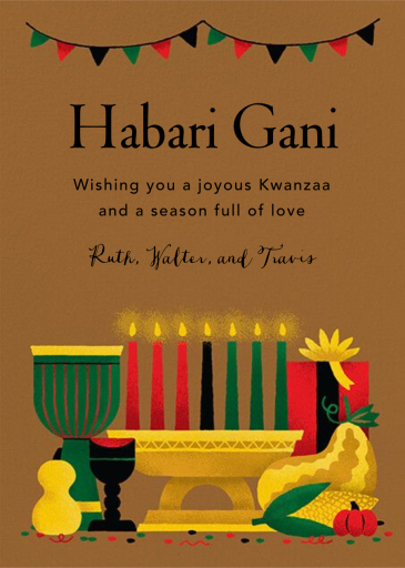 Lit Kinara - Greeting Card by Paperless Post