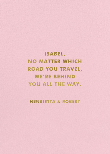 It’s the Journey - Encouragement Card by Party Mountain - Back