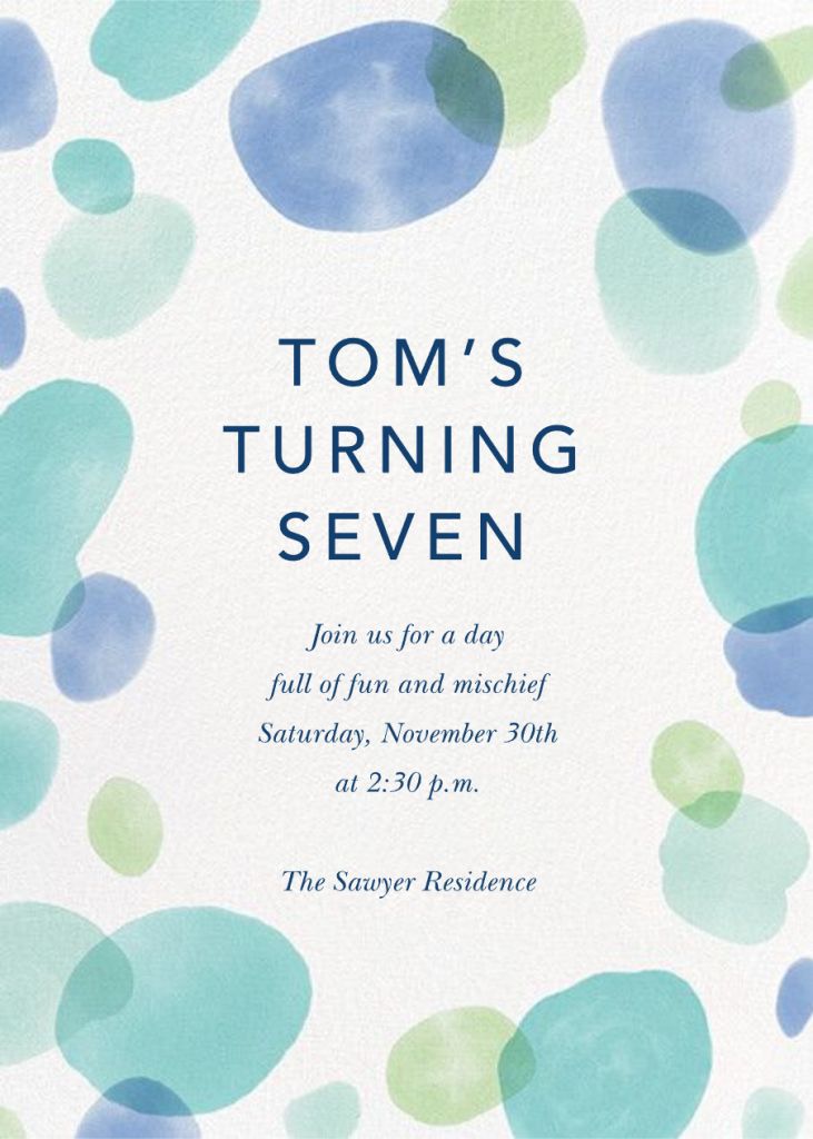 Round Out - Birthday Invitation | Send online instantly | RSVP tracking