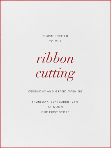 Ivory Stained Edge by Paperless Post