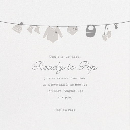 Onesie - Baby Shower Invitation by Paperless Post