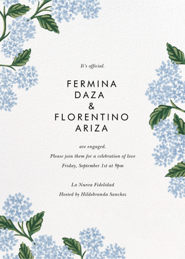 Hydrangea Frame - Engagement Party Invitation by Rifle Paper Co.