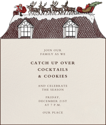 Santa on Rooftop - Invitation by Paperless Post