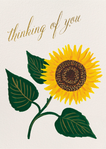 Sunflower Thank You - Greeting Card by Rifle Paper Co.