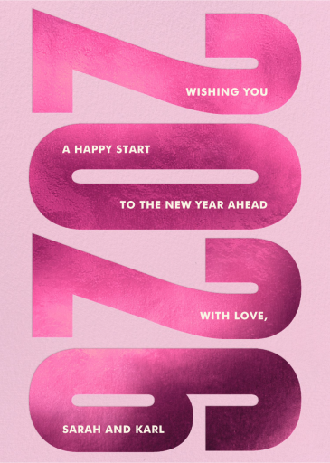 Looking Forward - New Year's Card by Paperless Post