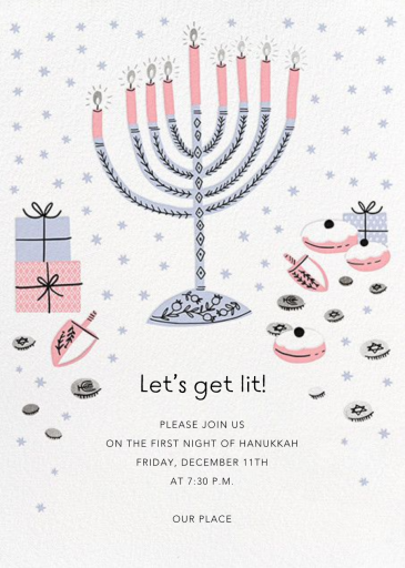 Under the Menorah Branches - Invitation by Hello!Lucky