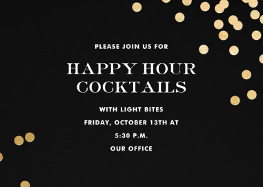 Confetti kate spade new york - Happy Hour Invitation by kate spade new york